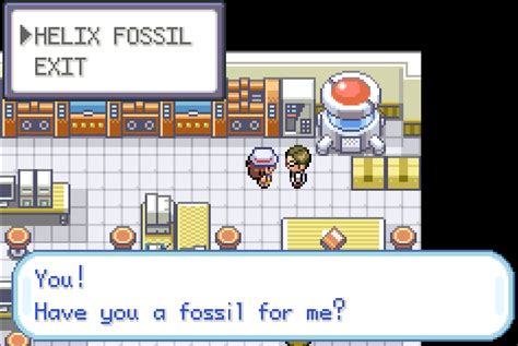 where to revive fossil in pokemon fire red
