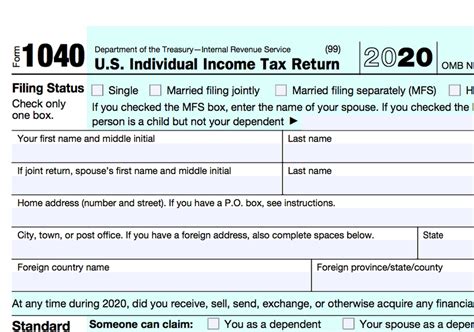 where to send 1040 federal return 2020