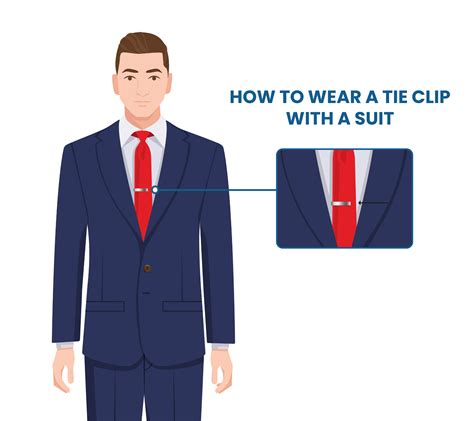 where to wear a tie clip