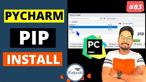 where to write pip install command in pycharm