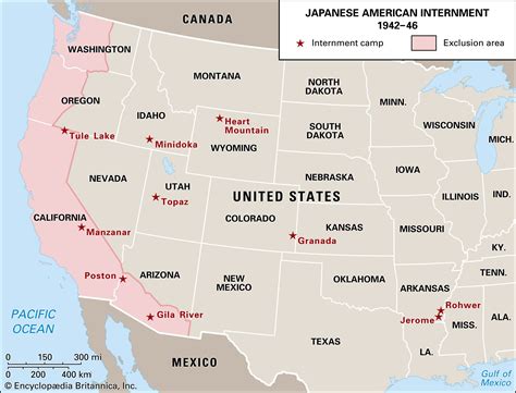 where were japanese internment camps located