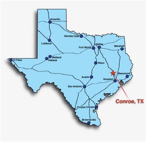 Conroe Texas Street Map 4816432
