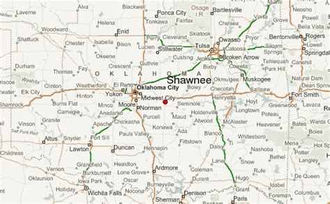 Shawnee Indian Tribe Map