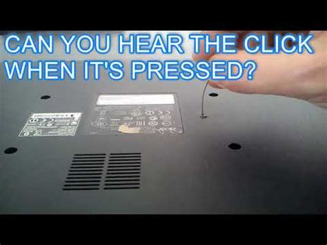 where is the battery reset button on an acer laptop