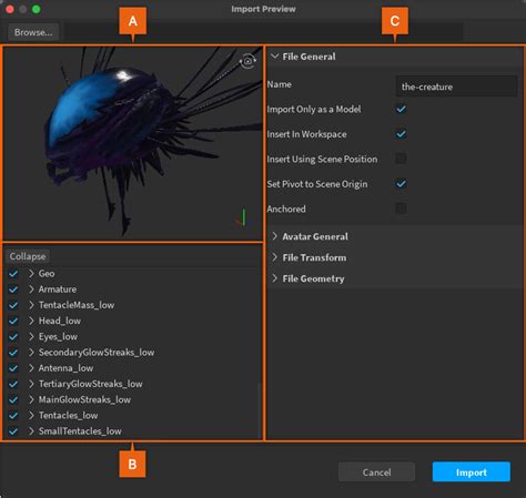 which 3d object types does roblox accept