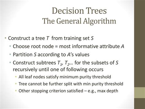 which algorithm is commonly used to construct decision trees