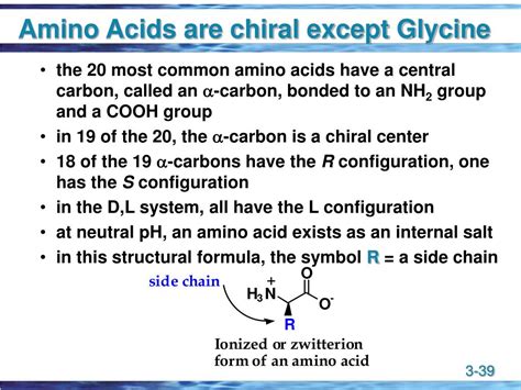 which amino acid has no chiral carbon