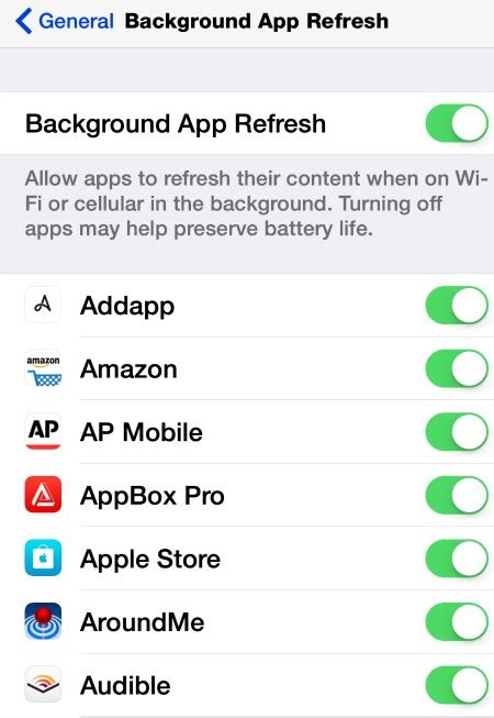 Which Apps Should Use Background App Refresh