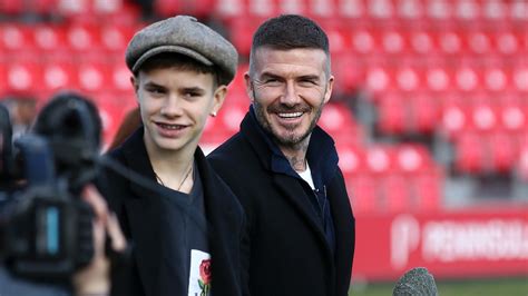 which beckham son plays football