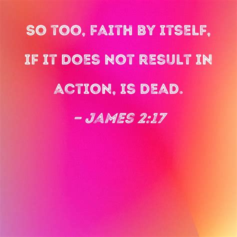 which bible verse says faith without action is dead