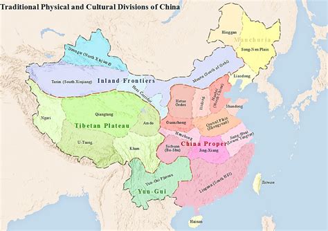 which country is north of central china