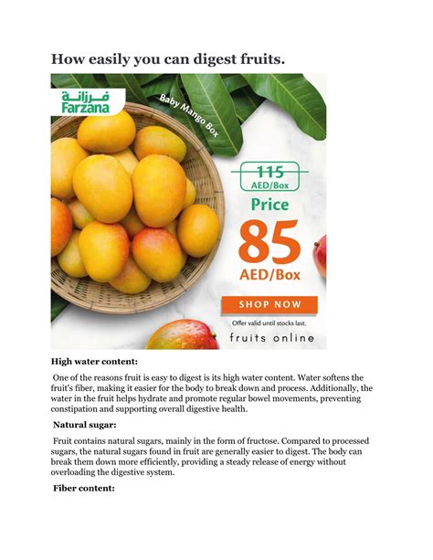 Which Fruit Digest Easily