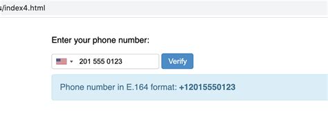 which input type is used for phone number in html
