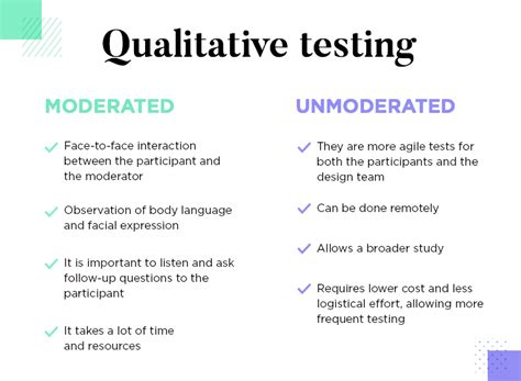 which is an example of a qualitative test