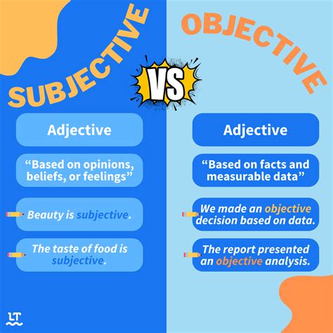 which is an example of an objective statement quizlet