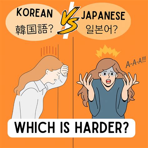 which is harder japanese or korean