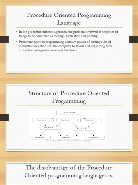 which is not a procedure oriented programming language