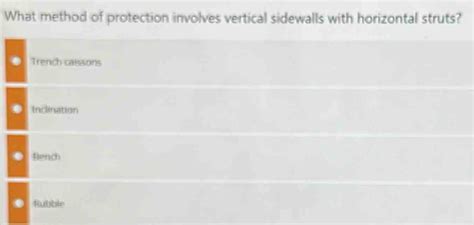 which method of protection involves vertical sidewalls