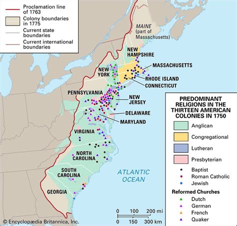 which of the 13 colonies were catholic