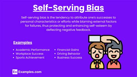 Which Of The Following Is An Example Of A Self-Serving Bias