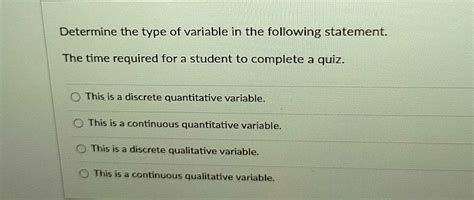 which of the following is an objective and quantitative statement