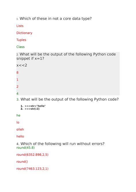 which of the following is not a core data type in python programming mcq