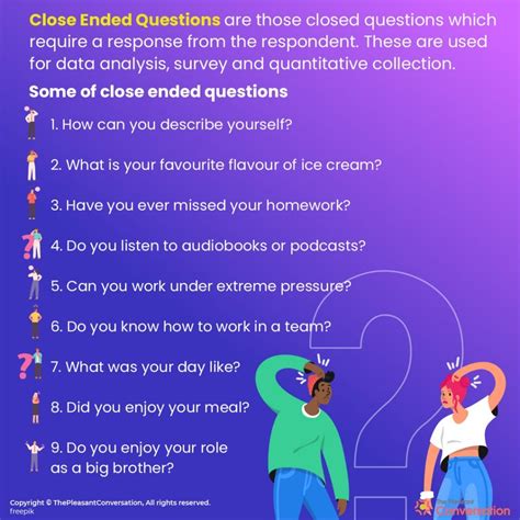 which of these is not an example of answers to closed ended survey questions