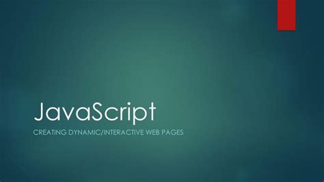 which programming language is often used for creating dynamic and interactive web pages