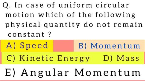 which quantity is constant in uniform circular motion