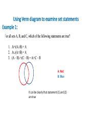 which set of statements is correct