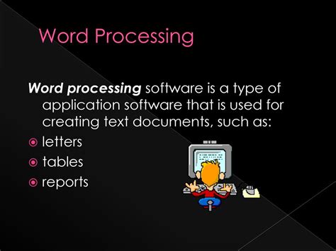 which software application is used for creating text documents