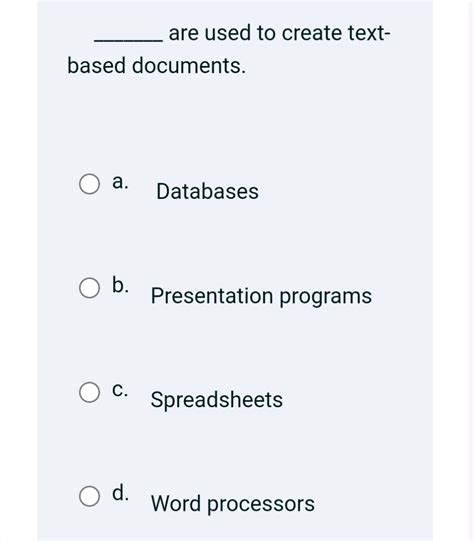 which software is primarily used for creating text documents