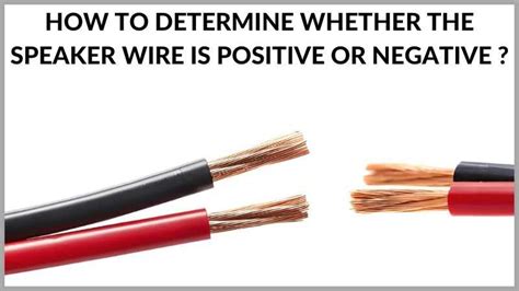 Which Speaker Wire Is Positive And Which Is Negative