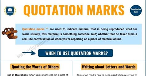 which statement below is using quotation marks correctly