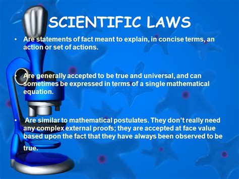 which statement is an example of a scientific law