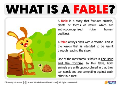 which story is an example of a fable