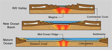 which type of basin forms at divergent boundaries