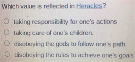 which value is reflected in heracles