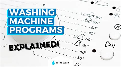 How are washing machines programmed? (Simply explained) Diary of Spaces