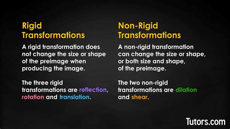 Which transformations are nonrigid transformations?
