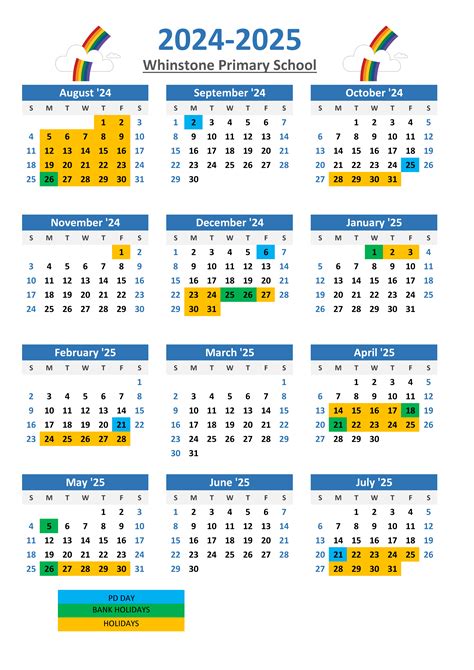 whinstone primary school term dates