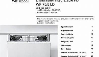 Whirlpool Wdf520Padm Installation Manual