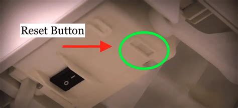 Whirlpool Bottom Freezer Ice Maker Reset Button