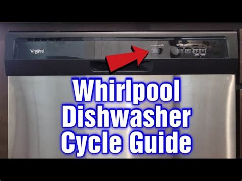 whirlpool dishwasher clean cycle