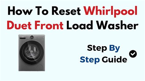 Whirlpool Duet Front Load Washer Problems