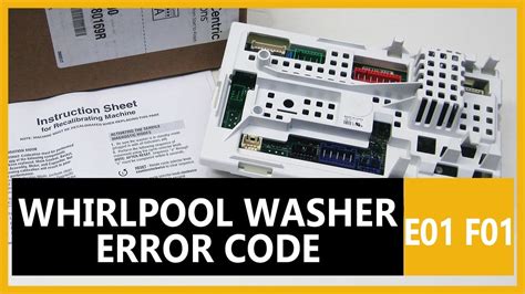 Whirlpool Front Loader Error Code E01