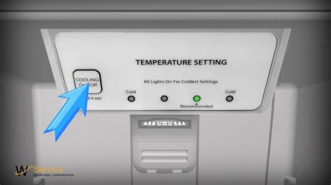 Whirlpool Top Freezer Temperature Control