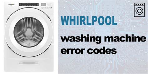 Whirlpool washer with SD Code Error