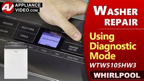 Whirlpool Washing Machine Error Codes Diagnosis YouTube