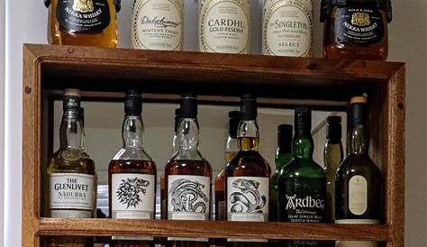 Whiskey Barrel Bottle Display Shelf Home Bar Wallmount Mothers | Etsy